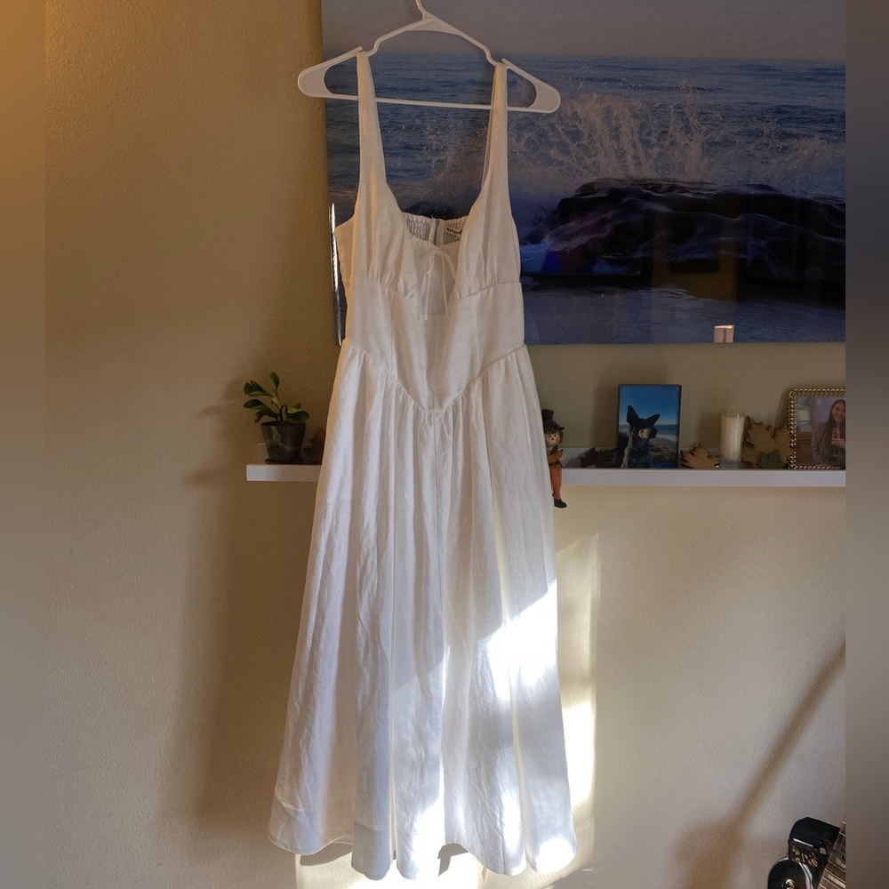 Reformation White Midi Dress - Picture 5 of 6